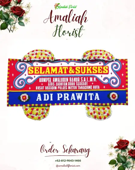 Papan Bunga Ucapan Selamat Sanana